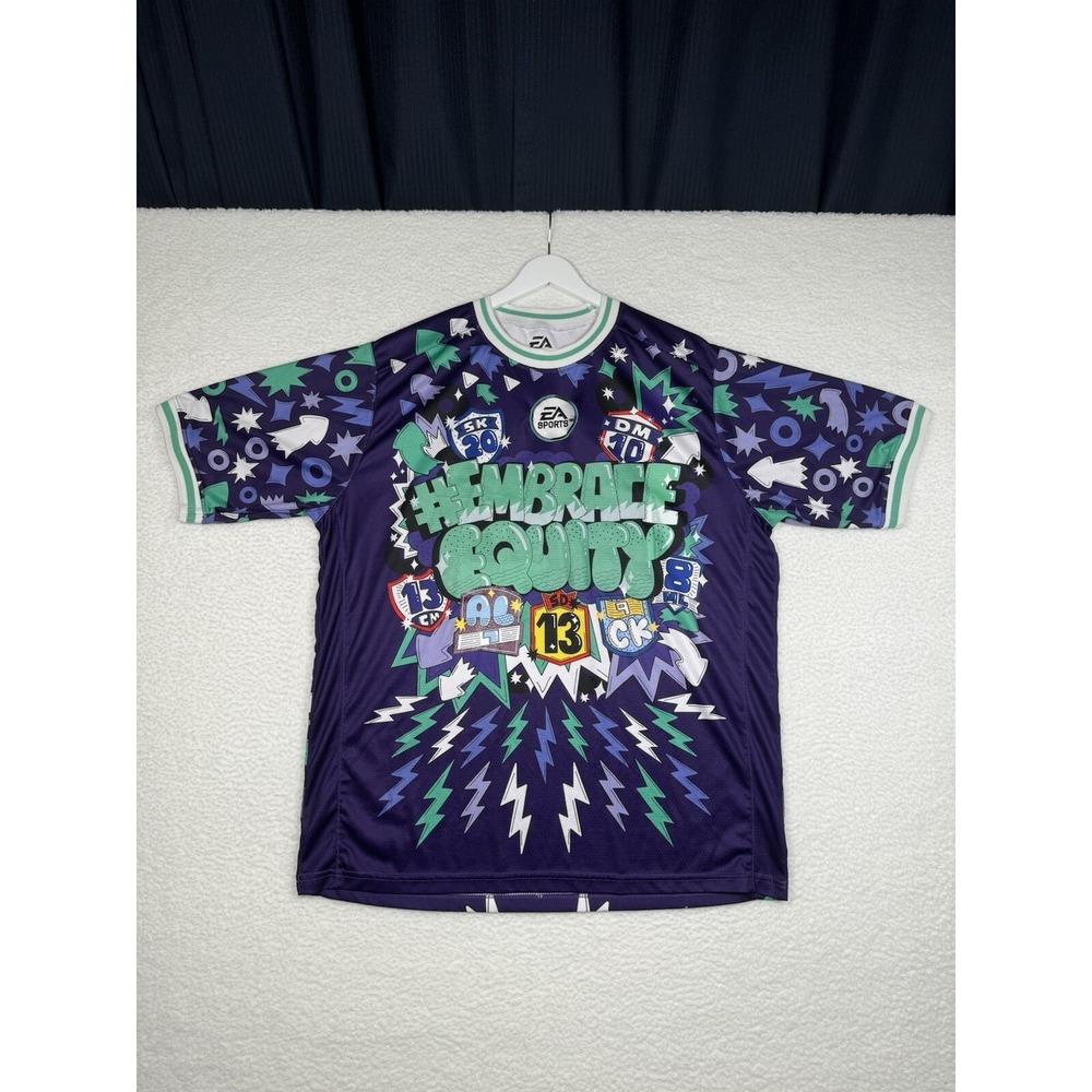 EA Sports Embrace Equity Purple All Over Print Jersey - Men's XL